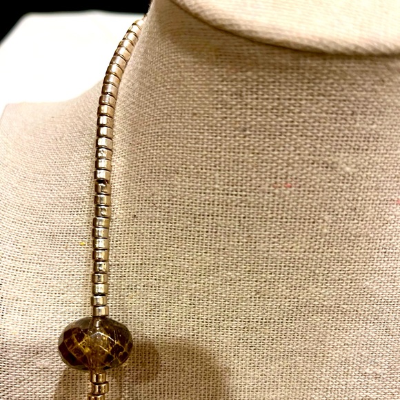 Vintage Opera Length Metallic Bead Necklace - Picture 7 of 16